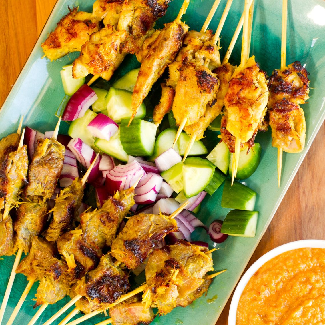 Chicken Satay on Skewers
